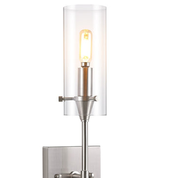 Cato Bohemian Farmhouse Iron/Glass LED Vanity - JONATHAN Y
